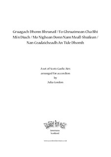 Ghruagach Dhonn Bhrunail / Fo Ghruaimean Cha Bhi Mi An-Diugh / Mo Nighean Donn Nam Meall Chilean / Nan Ceadaicheadh An Tide Dhomh: Ghruagach Dhonn Bhrunail / Fo Ghruaimean Cha Bhi Mi An-Diugh / Mo Nighean Donn Nam Meall Chilean / Nan Ceadaicheadh An Tide Dhomh by folklore