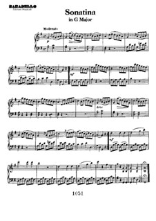 Sonatina in G Major: Para Piano by Ludwig van Beethoven