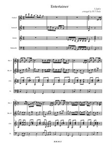The Entertainer: para orquestra de camara, B.M.165 by Scott Joplin