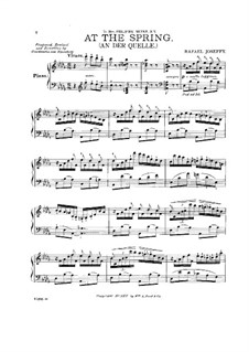 At the Spring: Para Piano by Rafael Joseffy