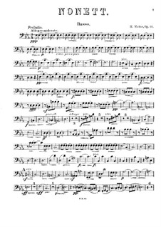 Nonet for Winds and Strings, Op.61: Parte contrabaixo by Heinrich Molbe