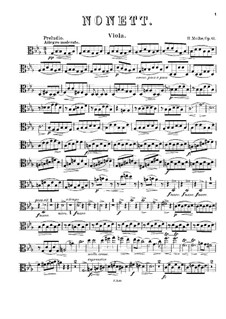 Nonet for Winds and Strings, Op.61: parte viola by Heinrich Molbe
