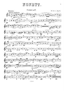 Nonet for Winds and Strings, Op.61: parte trompa by Heinrich Molbe