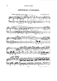 The Recollections of Ireland. Grand Fantasia, Op.69: para dois pianos de quatro mãos - piano parte I by Ignaz Moscheles