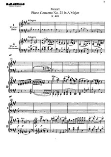 Mozart Piano Concerto No. 23 In A Major K 488
