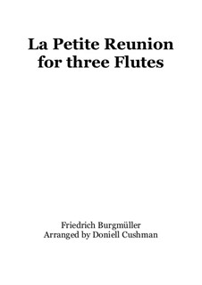 No.4 La Petite Réunion (Festive Gathering): For flute trio by Johann Friedrich Burgmüller