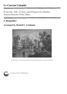 No.7 Le Courant Limpide (The Limpid Stream): For flute duo by Johann Friedrich Burgmüller