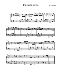 Rondo alla turca: Versão Facil by Wolfgang Amadeus Mozart
