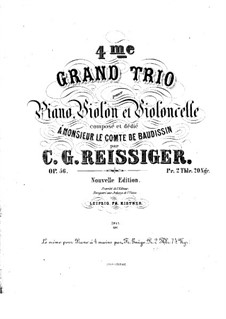 Piano Trio No.4, Op.56: Piano Trio No.4 by Carl Gottlieb Reissiger