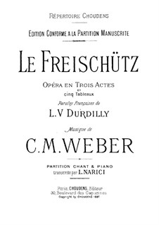 Complete Opera: Partitura piano-vocal by Carl Maria von Weber