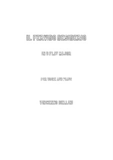 Il fervido desiderio: B flat Maior by Vincenzo Bellini