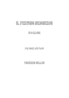 Il fervido desiderio: G maior by Vincenzo Bellini