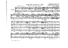 Mass No.16 in C Major (Missa solemnis), K.337: Para vozes e órgão by Wolfgang Amadeus Mozart