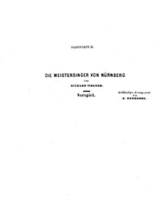 Fragments: Introduction to Act I, for two pianos eight hands – piano II part by Richard Wagner