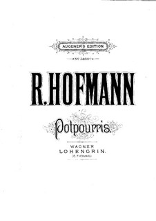 Potpourri on 'Lohengrin' by Wagner for Flute, Violin, Cello and Piano: parte piano by Richard Hofmann