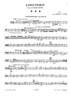 Fragments: For piano trio – double bass part (ad libitum) by Richard Wagner