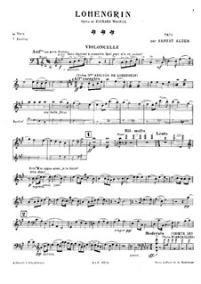 Fragments: Para trio de piano - parte em violoncelo by Richard Wagner