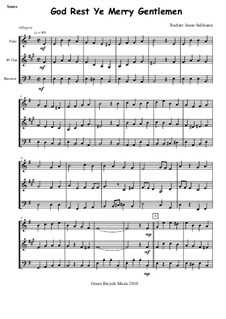 Vocal-instrumental version: Para trio de instrumento de sopro de madeira by folklore