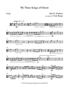 Chamber version: For string orchestra – viola part by John H. Hopkins Jr.