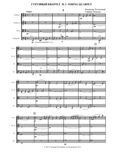 String quartet No.2: Movement 1 by Vladimir Polionny