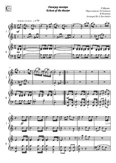 No.25 Nachklänge aus dem Theater (Echoes from the Theatre): para piano de quadro mãos by Robert Schumann