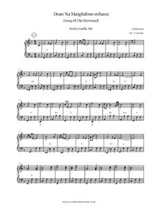 Tuireadh Iain Ruaidh / Far An Robh Mi'n Raoir / Òran Na Maighdinn-mhara: No.3 Òran Na Maighdinn-mhara (Song of the Mermaid) by folklore