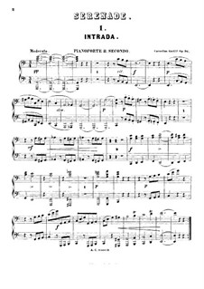 Serenade for Two Pianos Eight Hands, Op.96: piano parte II by Cornelius Gurlitt