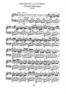Fantasia-Impromptu in C Sharp Minor, Op.66: Para Piano by Frédéric Chopin