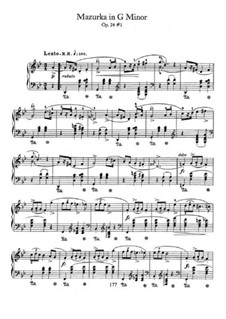 Mazurkas, Op.24: No.1 em G menor by Frédéric Chopin