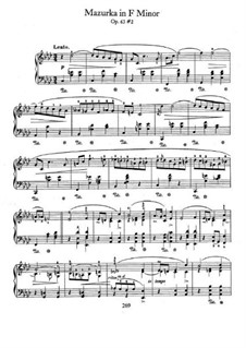 Mazurkas, Op.63: No.2 in F Minor by Frédéric Chopin