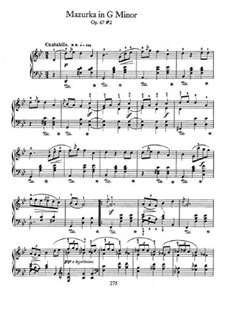 Mazurkas, Op. posth.67: No 2 em G menor by Frédéric Chopin
