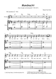 Mondnacht, Op.32: Für Stimme und Chor by Paul Nutt