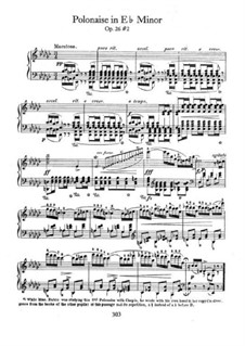Polonaises, Op.26: No.2 in E Flat Minor by Frédéric Chopin