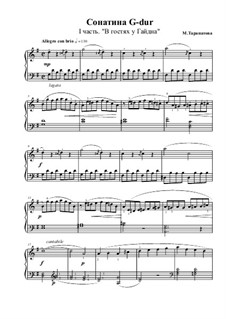 Sonatina G-dur em três partes: Sonatina G-dur em três partes by Margarita Tarapatova