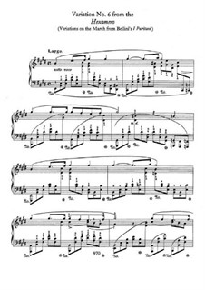 Variation No.6 in E Major from Hexameron, B.113 S.2/2: Para Piano by Frédéric Chopin