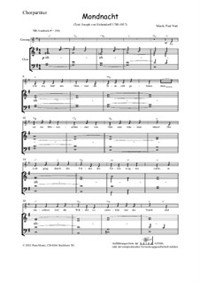 Mondnacht, Op.32: Chorpartitur by Paul Nutt