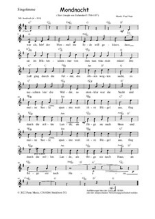 Mondnacht, Op.32: Singstimme by Paul Nutt