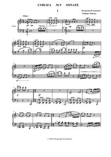 Sonate No.9 for piano: movimento I by Vladimir Polionny