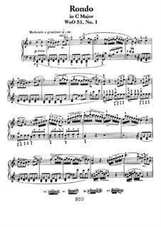 Two Rondos for Piano, Op.51: Rondo No.1 by Ludwig van Beethoven