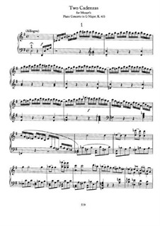 Cadenzas to Piano Concerto No.17 in G Major by Mozart: Para Piano by Johannes Brahms