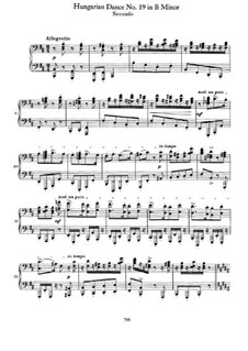 Dance No.19 in B Minor: primeira parte, segunda parte by Johannes Brahms