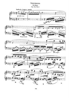 Six Pieces, Op.118: No.6 Intermezzo in E Flat Minor by Johannes Brahms
