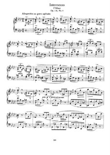 Six Pieces, Op.118: No.4 Intermezzo in F Minor by Johannes Brahms