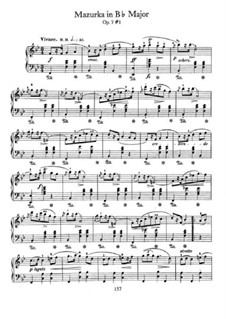 Mazurkas, Op.7: No.1 em B flat maior by Frédéric Chopin