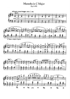 Mazurkas, Op.24: No.2 em C maior by Frédéric Chopin
