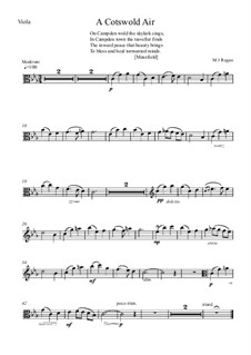 A Cotswold Air: parte viola by Michael Regan