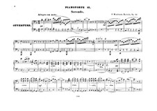 The Fair Melusina, Op.32: versão para dois pianos de oito mãos - piano parte II by Felix Mendelssohn-Bartholdy
