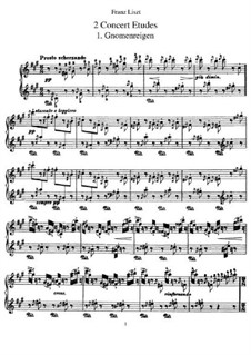 Two Concert Etudes, S.145: set completo by Franz Liszt