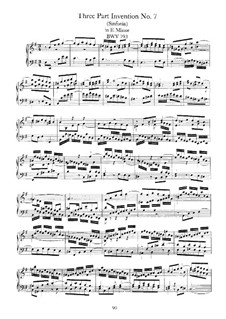 No.7 in E Minor, BWV 793: Para Piano by Johann Sebastian Bach