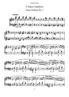Forgotten Waltzes, S.215: set completo by Franz Liszt